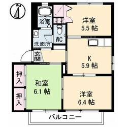 ファミールMⅠの物件間取画像